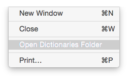 open-dictionaries-folder